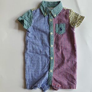 Ralph Lauren Multicolor Check Shortall